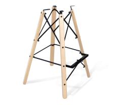 Каркас барного стула Sheffilton SHT-S80 артикул КС-233 прозрачный лак/черный