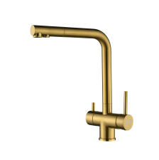 Смеситель для кухни ARFEKA GEMINIA Gold PVD