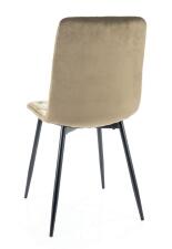 Стул SIGNAL JERRY Velvet Bluvel 40 темно-бежевый/черный