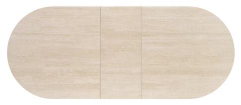 Стол обеденный HALMAR FALONE светлый травертин/кашемир 180-220/90