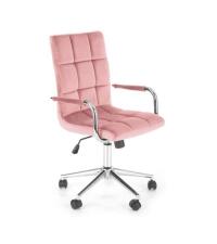 Кресло компьютерное HALMAR GONZO 4 розовый/хром