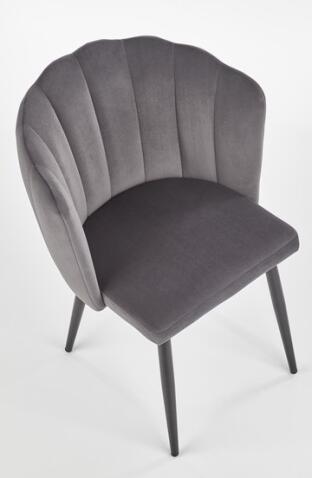 Стул HALMAR K386 серый/черный