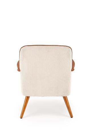 Кресло HALMAR PASTORE светло-серый/светлый орех