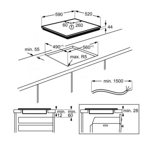 Поверхность индукционная ELECTROLUX EIT61443B