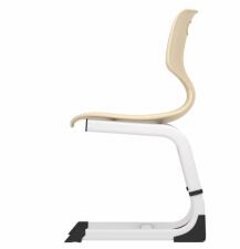 Стул Sheffilton SHT-S-TN22/5-7 бежевый/белый муар