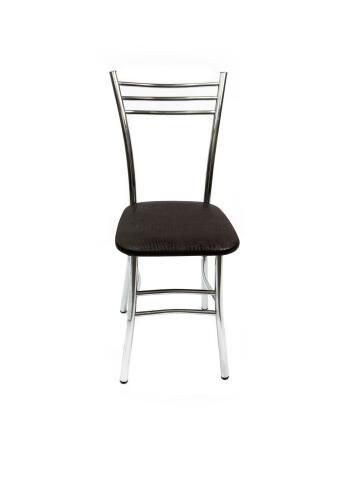 Стул ВВР Трио шоколад крокодил/хром, экокожа