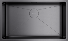 Кухонная мойка из нержавейки Omoikiri Taki 74-U/IF-GM вороненая сталь