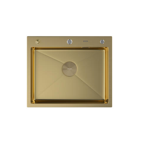 Мойка ARFEKA ECO AR 600*500 POP-UP GOLD PVD NANO