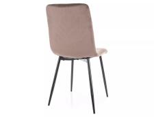 Стул SIGNAL DAREN Velvet Bluvel 38 капучино/черный