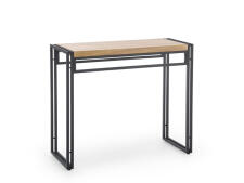 Консоль HALMAR BOLIVAR KN-1 дуб золотой/черный, 90/35/76