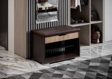 Банкетка МК Стиль ЭВА БК-002 ЛДСП венге/дуб крафт золотой