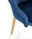 Стул HALMAR TOLEDO 2 Monolith 77 синий/дуб медовый