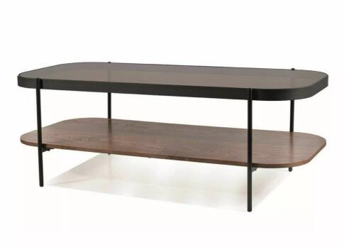 Стол журнальный SIGNAL PRIMA A орех/черный мат 120/58