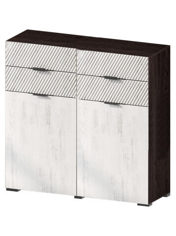 Тумба САНТАН Шаде ТБ-3413 Черный ясень/Санторини белый Тумба САНТАН Шаде ТБ-3413 Черный ясень/Санторини белый