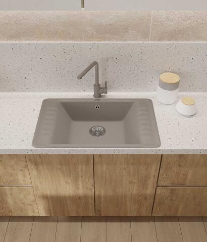 Смеситель для кухни GRANFEST QUARZ Z-5411 песочный