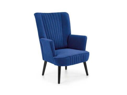 Кресло HALMAR DELGADO темно-синий/черный