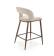 Стул барный HALMAR H114 бежевый/ореховый