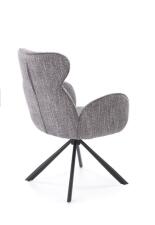 Стул HALMAR K571 серый/черный, поворотный