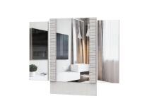 Зеркало SV-МЕБЕЛЬ (МС Гамма 20 К) Серия №4 Ясень анкор  светлый / Сандал св. (для стола туалетного)