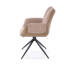 Стул HALMAR K579 коричневый/черный, поворотный