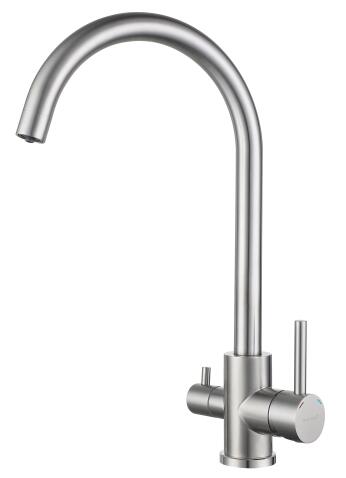 Смеситель для кухни GRANFEST QUARZ Z-5420 нержавейка