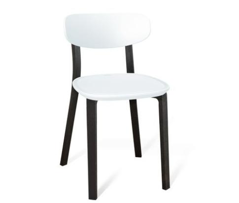 Стул Sheffilton SHT-S85-2  белый/черный