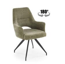 Стул HALMAR K542 оливковый/черный, поворотный
