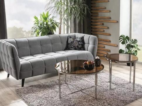 Диван SIGNAL CASTELLO 2 Velvet Bluvel 14 серый/венге