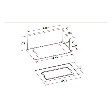 Вытяжка WEISSGAUFF Aura 456 PB Black Glass