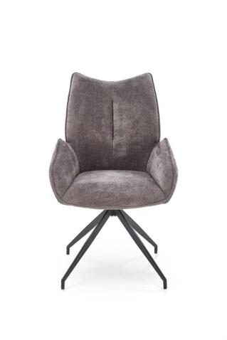 Стул HALMAR K553 серый/черный, поворотный