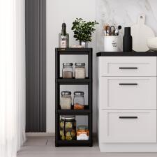 Стеллаж Sheffilton SHT-SS25-4 черный