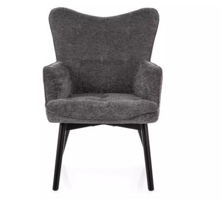 Кресло SIGNAL CARMEN Raven 15 серый/черный мат