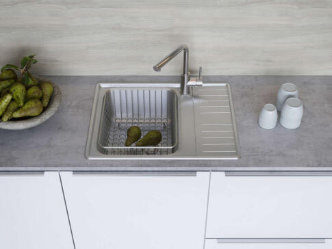 Кухонная мойка из нержавейки Omoikiri Sagami 63-IN нержавеющая сталь