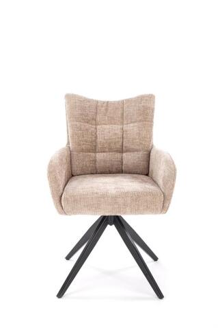 Стул HALMAR K540 бежевый/черный, поворотный