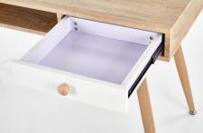 Стол компьютерный HALMAR B34 дуб сонома/белый