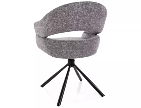 Стул SIGNAL BORGO Leo 07 серый/черный, поворотный