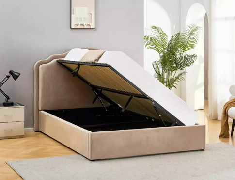 Кровать SIGNAL FLORENCJA Velvet Bluvel 40 темно-бежевый 160/200