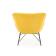 Кресло HALMAR BELTON желтый/черный
