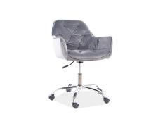 Кресло компьютерное SIGNAL Q-190 Velvet Bluvel 14 серый