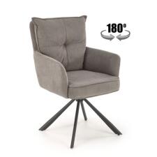 Стул HALMAR K528 серый/черный, поворотный