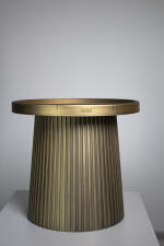 Стол журнальный Sheffilton SHT-CT94 патина золотая