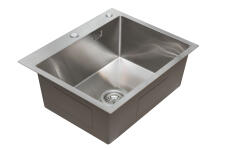 Кухонная мойка из нержавейки BLANTEK LS-5848S Brushed