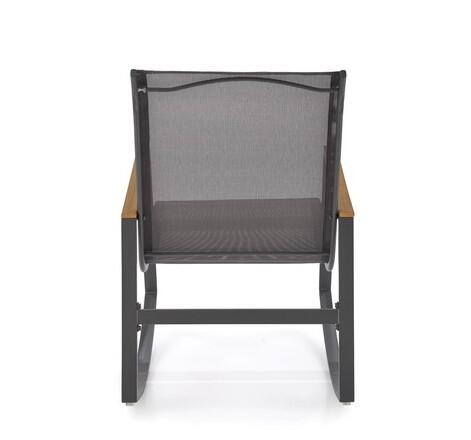 Кресло-качалка HALMAR ZLATAN темно-серый/светло-серый