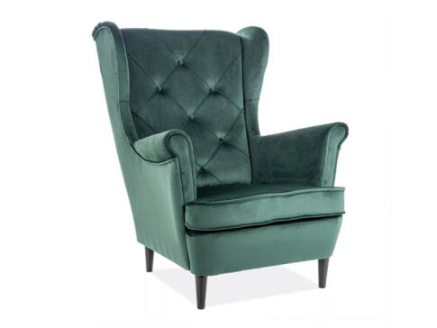 Кресло SIGNAL LADY Velvet Bluvel 78 зеленый/венге