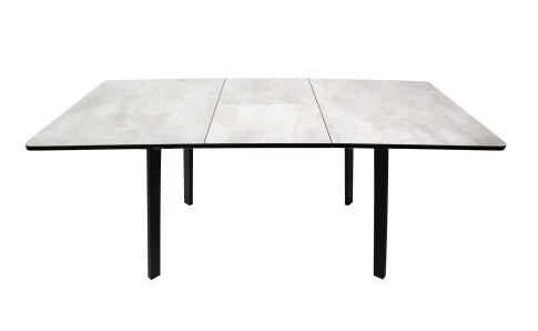 Стол ВВР Миллер Камень светлый/черный №3, ЛДСП 120-160/80