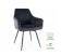 Стул SIGNAL SERVIO Velvet Bluvel 19 черный/черный, поворотный
