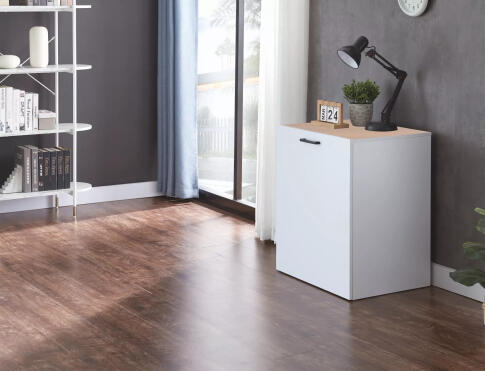 Стол компьютерный SIGNAL DUO дуб/белый