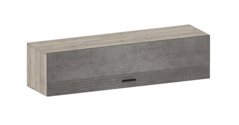 Шкаф навесной САНТАН Шер АН-3308 Дуб серый/Айронвуд серебро