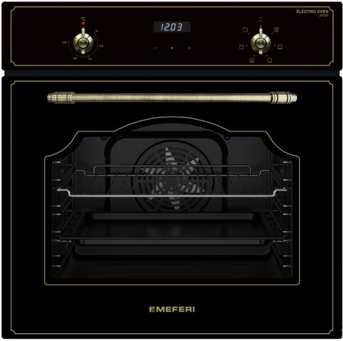 Духовой шкаф электрический MEFERI MEO606BK RETRO