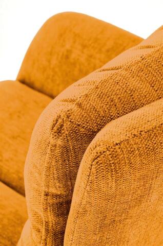 Стул HALMAR K495 горчичный/черный, поворотный